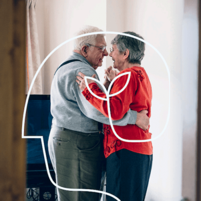 older couple dancing