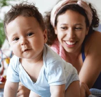 Baby and mom